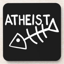 Atheistische Fische Getränk Untersetzer