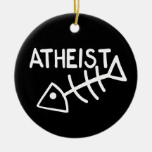 Atheistische Fische Weihnachtsornament