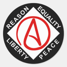 Atheistische Logoaufkleber