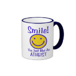 Atheistischer smiley kaffeehaferl