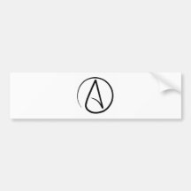 Atheistischer Symbol-Autoaufkleber