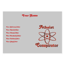 Atheistischer Verschwörer Visitenkarten Vorlagen