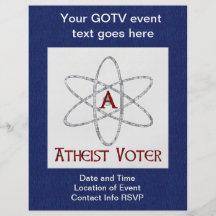 ATHEISTISCHER WÄHLER FLYER DRUCK