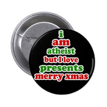 Atheistisches Weihnachten Anstecknadelbutton