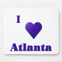 Atlanta -- Mitternachtsblau Mauspad