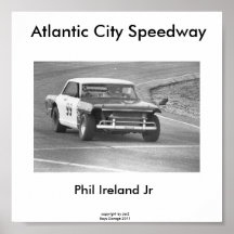 Atlantic City Speedway, Phil Irland #99… Posterdrucke