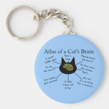 Atlas des Gehirns einer Katze Schlüsselanhänger