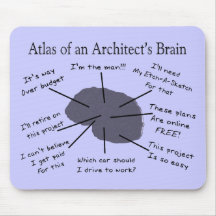 Atlas des Gehirns eines Architekten Mousepad
