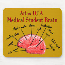 Atlas des Medizinstudent-Gehirns Mouspad Mauspads