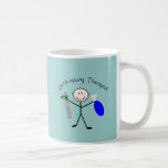 Atmungstherapeut-Stock-Person Kaffeetasse