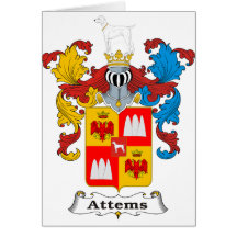 Attems Familien-ungarisches Wappen Karte