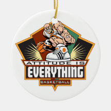 Attitude Basketball Ornament