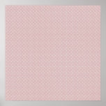 Attraktive antike rosa Stämme quadriert auf weißem Poster