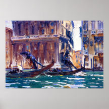 Auf dem Kanal durch John Singer Sargent Poster