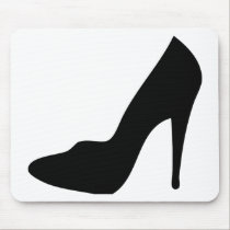 auf den Fersen gefolgte Schuhikone des Stiletts Ho mousepads