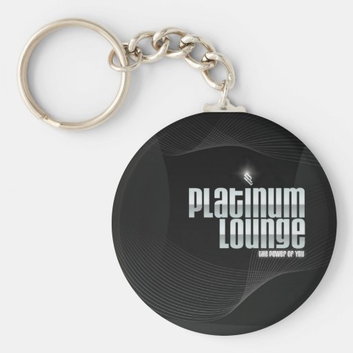 Aufenthaltsraum-Schwarzes/Platin keychain Schlüsselanhänger