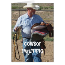 Aufheben nach Kindern - CowboyParenting Grußkarte