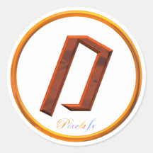 Aufkleber des Monogramm-D - goldene Einladung