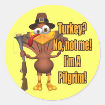 Aufkleber - die Erntedank-Türkei-Pilger