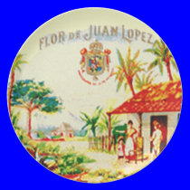 AUFKLEBER FLOR DE JUAN CIGAR teller