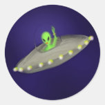 Aufkleber Frau Alien