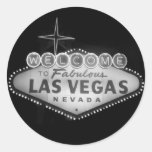 Aufkleber Las Vegas-Zeichen-B/W