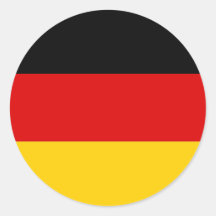 Aufkleber mit Flagge von Deutschland