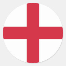 Aufkleber mit Flagge von England