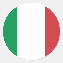 Aufkleber mit Flagge von Italien