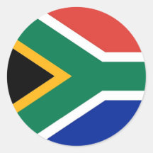 Aufkleber mit Flagge von Südafrika