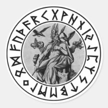 Aufkleber Odin Schild