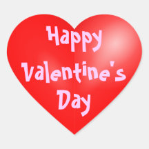 Aufkleber: Valentinstag-Aufkleber