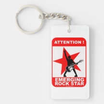 Aufmerksamkeit! Auftauchender Rockstar! Schlüsselanhängern