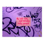 Aufmunternde Postkarte StreetArt