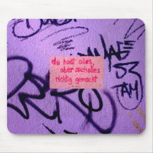 Aufmunterndes Mousepad StreetArt