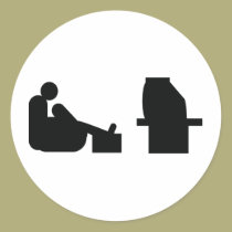 aufpassendes Fernsehen aufkleber