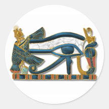 Auge von Horus Runde Aufkleber