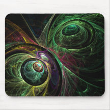 Auge, zum der abstrakten Kunst Mousepad zu mustern