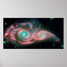 Augen in der Himmelgalaxie Poster