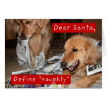 Augie u. Ti-golden retriever-Weihnachtskarte