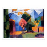 August Macke - arbeiten Sie am Öl des Thuner Sees  Postkarten