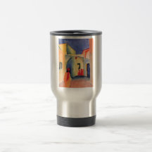 August Macke - sehen Sie in einen Weg Watercolor 1 Tasse
