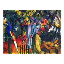 August Macke - zoologischer Garten I Postkarte