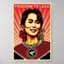 Aung- San Suu Kyiplakat