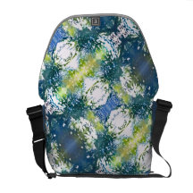 Aura-Muster-blaue Rickshaw-Bote-Tasche Kuriertaschen