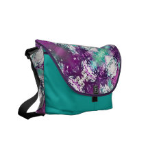 Aura-Muster-lila Rickshaw-Bote-Tasche Kuriertasche