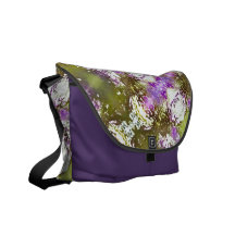 Aura-Muster-olivgrüne Rickshaw-Bote-Tasche Kurier Tasche