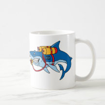 Aus Wasser-Haifisch heraus Kaffeetassen