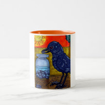 Ausdauer-Krähe Tee Tasse
