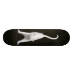 Ausdehnen des weißen Katzen-Skateboards Individuelle Decks